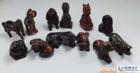 红木工艺精品--红酸枝雕刻十二生肖精美套装(2寸)[供应]_世界工厂网中国产品信息库